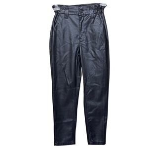 Express‎ faux leather Super High Rise pants, 6R, 90s/Y2K style, edgy, elegant
